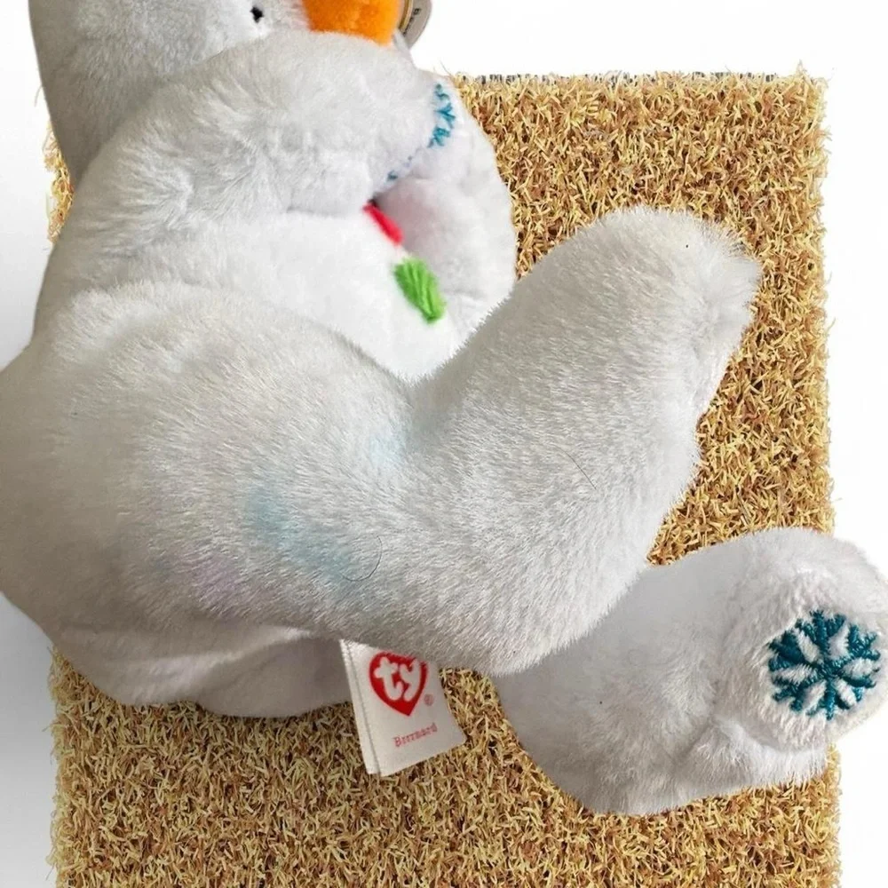 Ty Beanie Boos Brrrnard the Snowman(Small Blue Stain on leg) #snowman #christmas